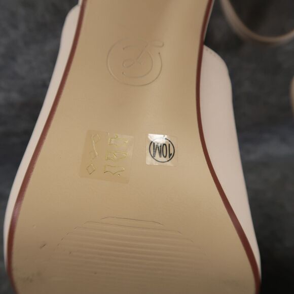 Chinese Laundry Shoes Womens 10 Pump Sandal Ankle Strap Cut Out Open Toe Formal - Picture 13 of 14